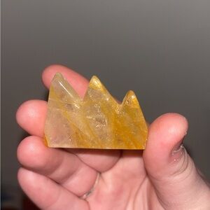 Fire Quartz Crystal Mountain Decor